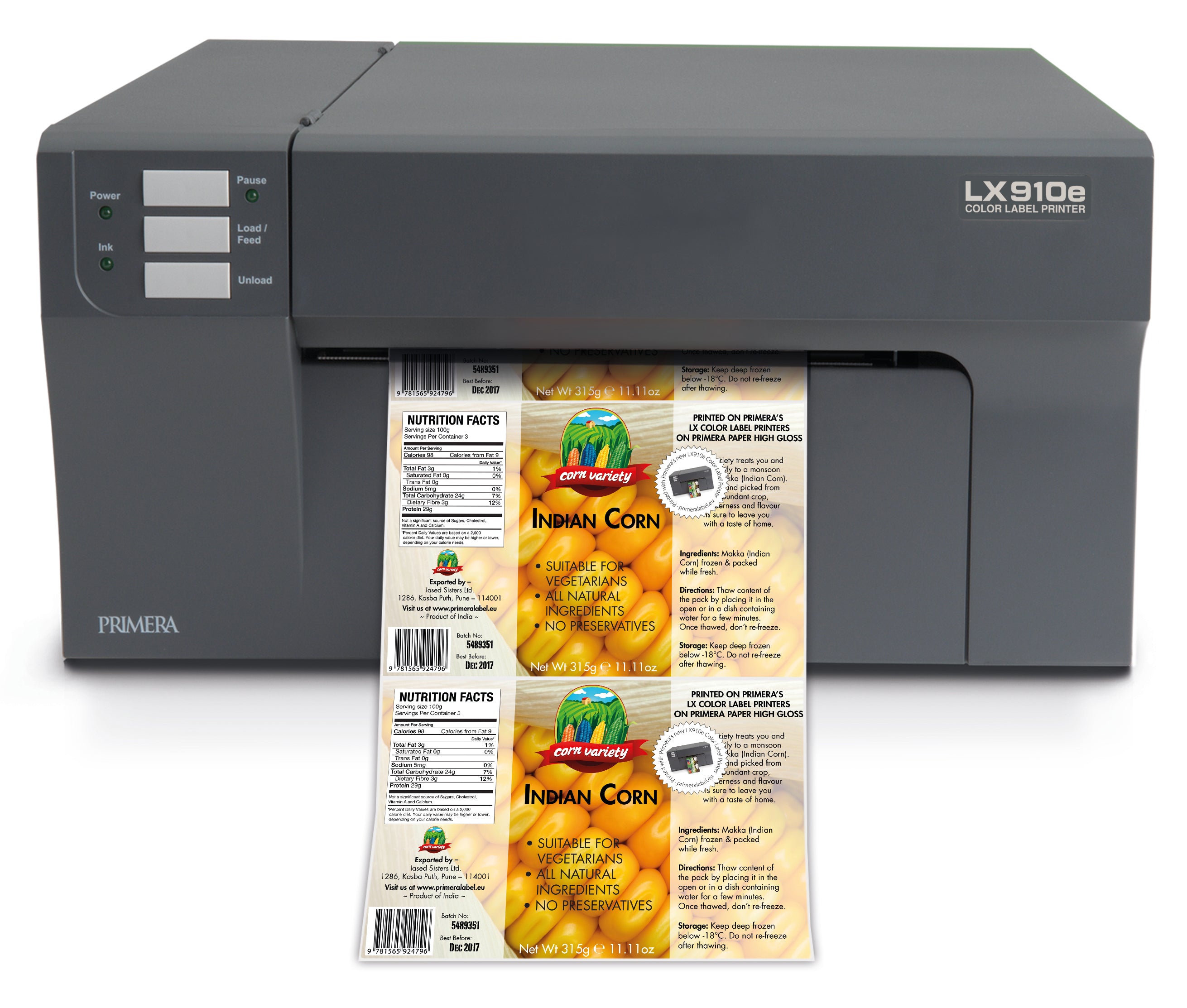 LX910e מכונה להדפסת תוויות